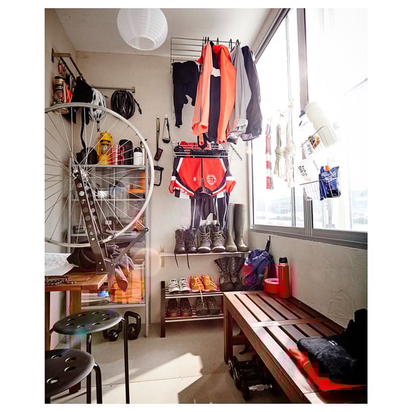 MARIUS stool, black, 45 cm