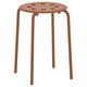 MARIUS stool, red-brown, 45 cm