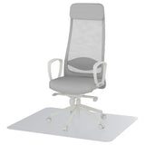 MARKUS office chair with armrests, with floor protector light grey, 71 cm