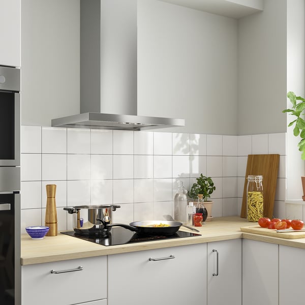 MATÄLSKARE wall mounted extractor hood, stainless steel, 60 cm