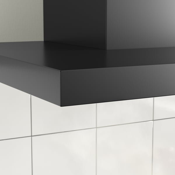 MATÄLSKARE wall mounted extractor hood, black, 60 cm