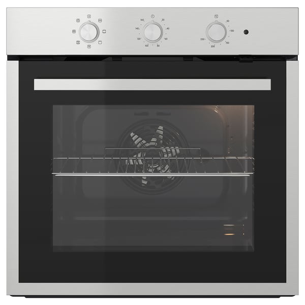 MATÄLSKARE forced air oven, IKEA 300 stainless steel, 90.0x59.5 cm