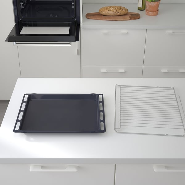 MATÄLSKARE forced air oven, IKEA 300 stainless steel, 90.0x59.5 cm