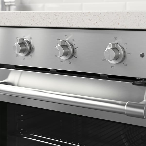 MATTRADITION forced air oven, IKEA 300 stainless steel, 90.0x59.5 cm