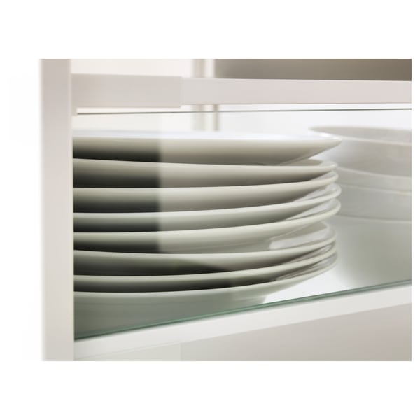 MAXIMERA add-on side for drawer, high, glass, 37 cm, 2 pack