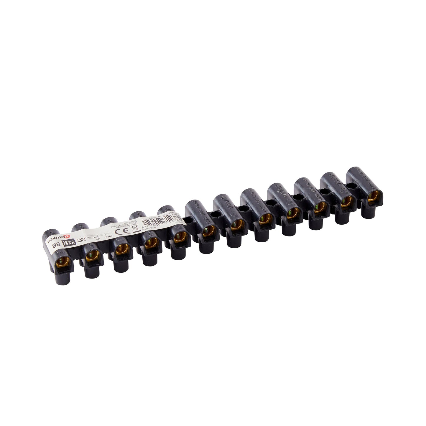 SCREW TERMINAL BLOCK 16MM2 BLACK