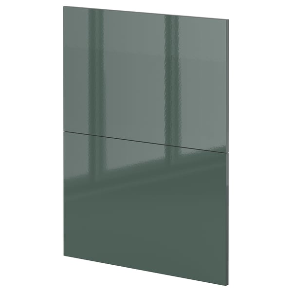 METOD 2 fronts for dishwasher, Kallarp high-gloss dark grey-green, 60 cm