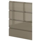 METOD 4 fronts for dishwasher, Voxtorp high-gloss dark grey-brown, 60 cm
