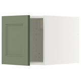 METOD top cabinet, white/Axstad grey-green, 40x40 cm