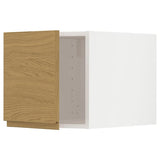METOD top cabinet, white/Voxtorp oak effect, 40x40 cm