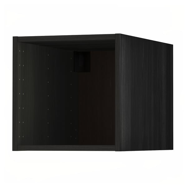 METOD top cabinet, wood effect black, 40x60x40 cm