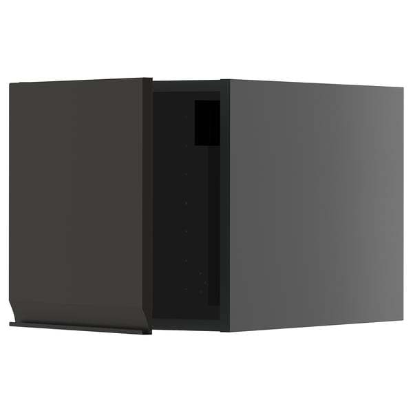 METOD top cabinet, black-grey/Upplöv matt anthracite, 40x40 cm