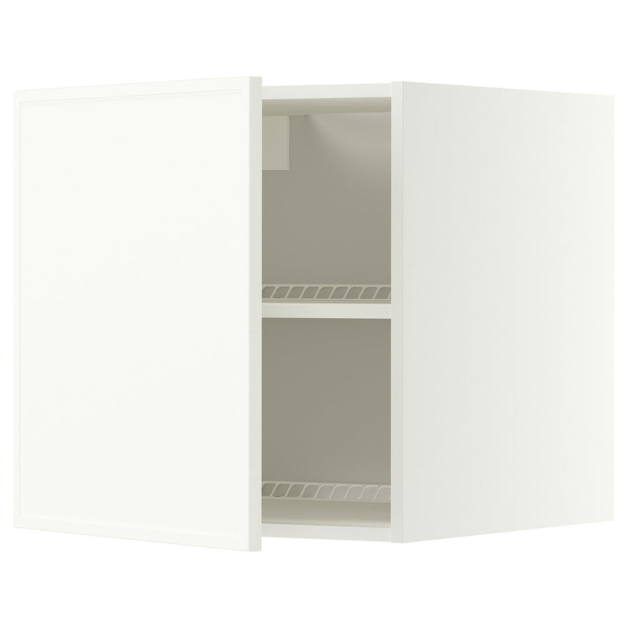 METOD top cabinet for fridge/freezer, white/Aspudden matt white, 60x60 cm
