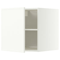 METOD top cabinet for fridge/freezer, white/Aspudden matt white, 60x60 cm