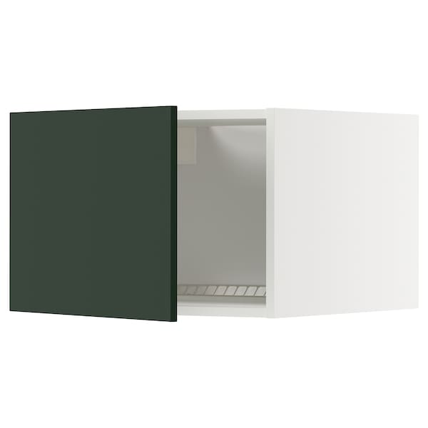 Ikea METOD - Top cabinet for fridge/freezer, white/Havstorp deep green, 60x40 cm