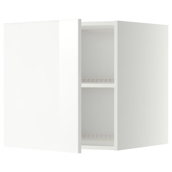 METOD top cabinet for fridge/freezer, white/Ringhult white, 60x60 cm