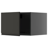 METOD top cabinet for fridge/freezer, black-grey/Upplöv matt anthracite, 60x40 cm