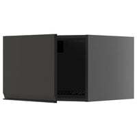 METOD top cabinet for fridge/freezer, black-grey/Upplöv matt anthracite, 60x40 cm