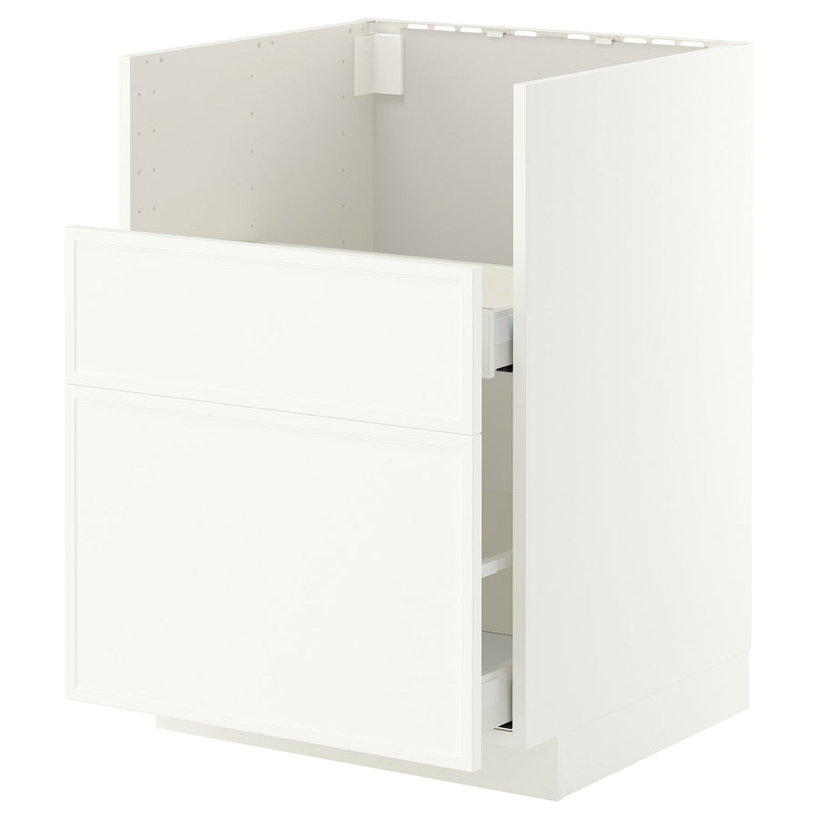 METOD / MAXIMERA base cab f TALLSJÖN sink, white/Aspudden matt white, 60x60 cm