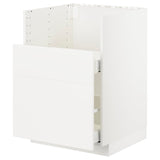 METOD / MAXIMERA base cab f TALLSJÖN sink, white/Veddinge white, 60x60 cm