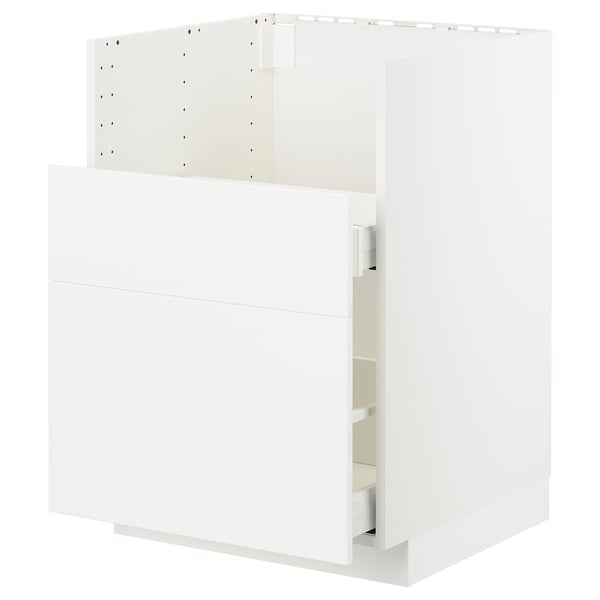 METOD / MAXIMERA base cab f TALLSJÖN sink, white/Veddinge white, 60x60 cm