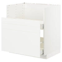 METOD / MAXIMERA base cab f TALLSJÖN sink, white/Veddinge white, 80x60 cm