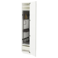 METOD / MAXIMERA high cabinet with cleaning interior, white/Stensund white, 40x60x200 cm