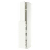 METOD / MAXIMERA hc w p-o func 1dr/4drw, white/Aspudden matt white, 40x60x240 cm