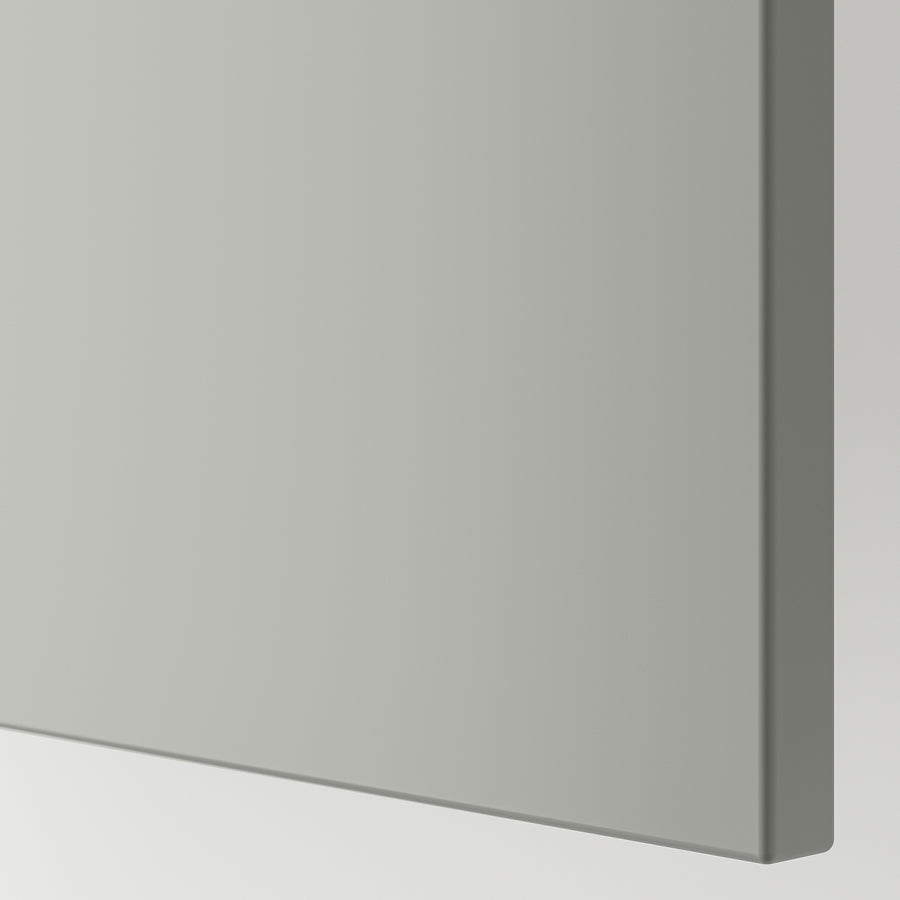 METOD / MAXIMERA base cabinet f built-in appliances, white/Havstorp light grey, 60x60 cm
