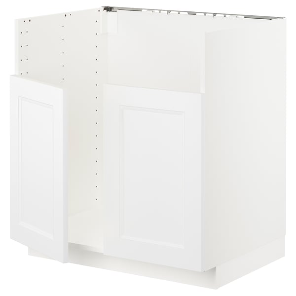 METOD base cab f TALLSJÖN sink, white/Axstad matt white, 80x60 cm