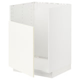 METOD base cab f TALLSJÖN sink, white/Vallstena white, 60x60 cm