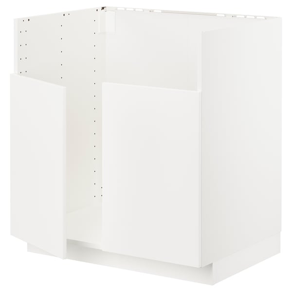METOD base cab f TALLSJÖN sink, white/Veddinge white, 80x60 cm