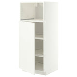 METOD high cabinet f built-in appliances, white/Aspudden matt white, 60x60x140 cm