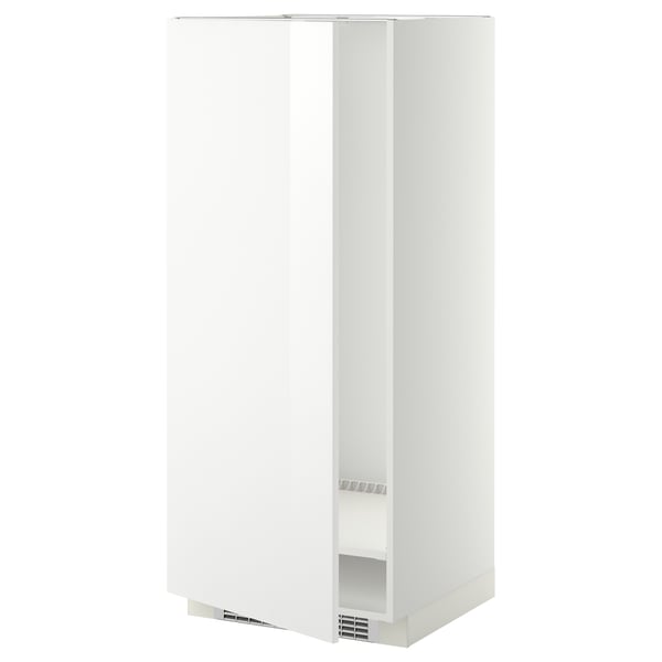 METOD high cabinet for fridge/freezer, white/Ringhult white, 60x60x140 cm