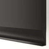 METOD corner base cabinet with carousel, white/Upplöv matt anthracite, 88x88 cm