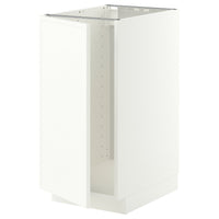 METOD base cab f sink/waste sorting, white/Aspudden matt white, 40x60 cm