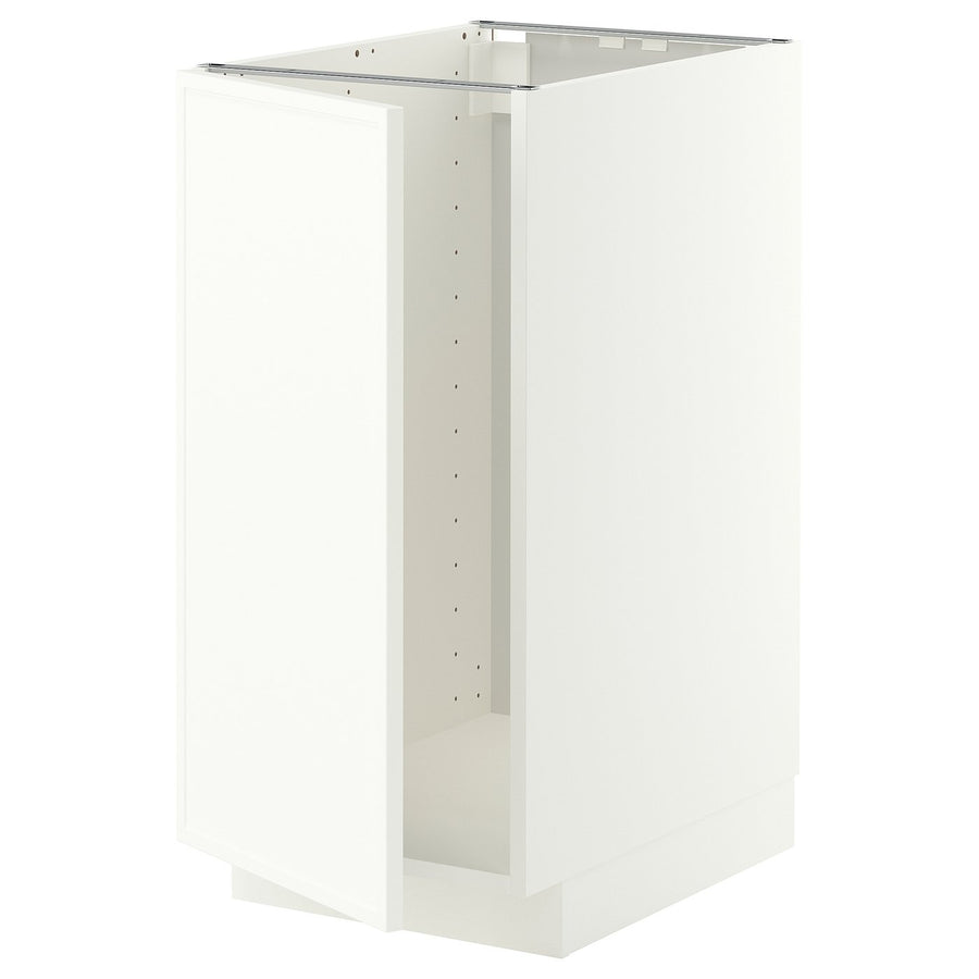 METOD base cab f sink/waste sorting, white/Aspudden matt white, 40x60 cm