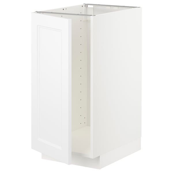 METOD base cab f sink/waste sorting, white/Axstad matt white, 40x60 cm