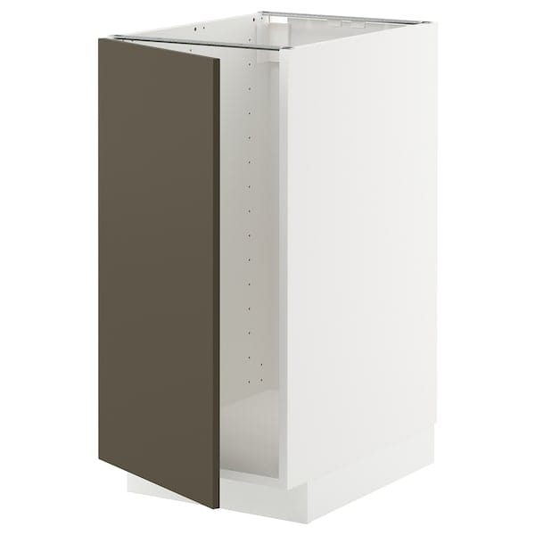 Ikea METOD - Base cab f sink/waste sorting, white/Havstorp brown-beige, 40x60 cm