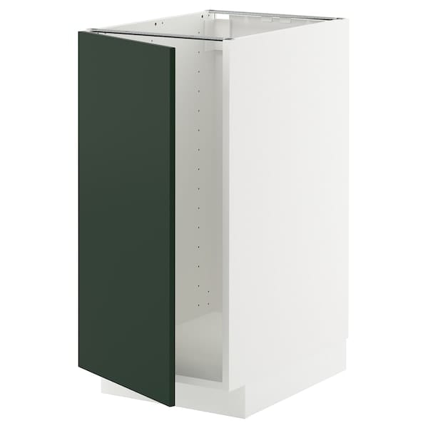 Ikea METOD - Base cab f sink/waste sorting, white/Havstorp deep green, 40x60 cm