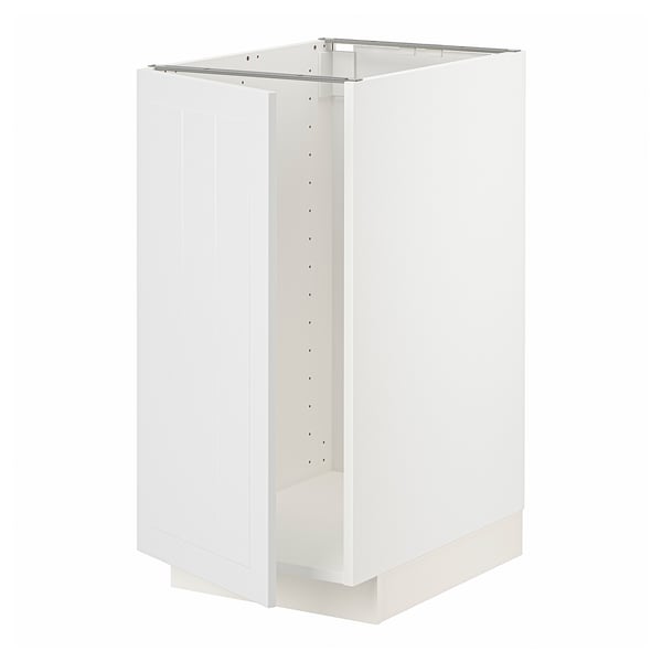 METOD base cab f sink/waste sorting, white/Stensund white, 40x60 cm