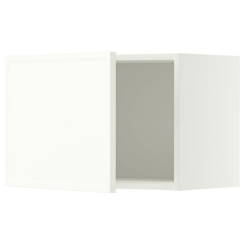 METOD wall cabinet, white/Aspudden matt white, 60x40 cm