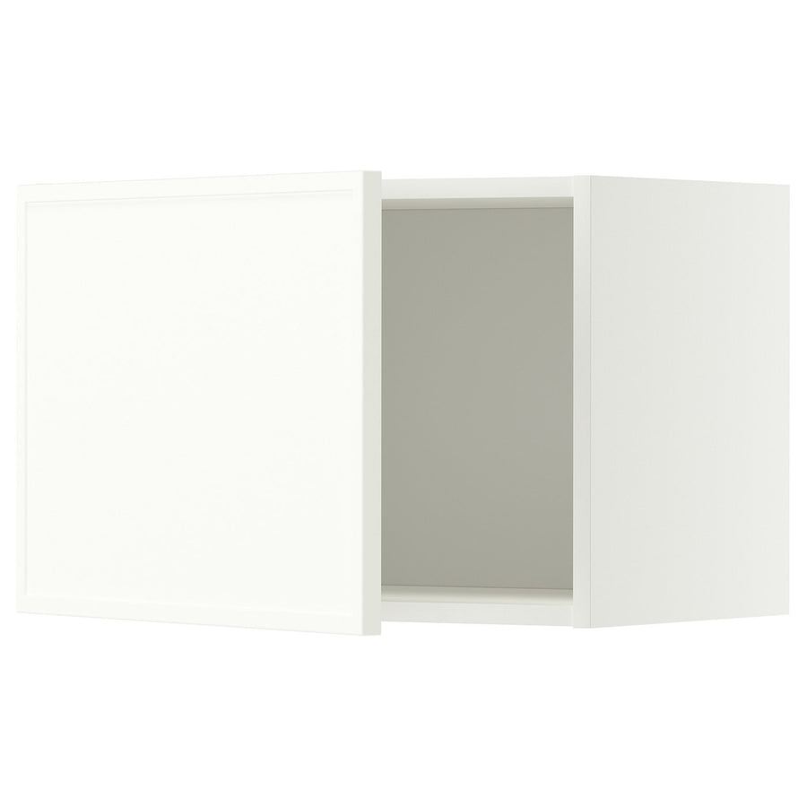 METOD wall cabinet, white/Aspudden matt white, 60x40 cm