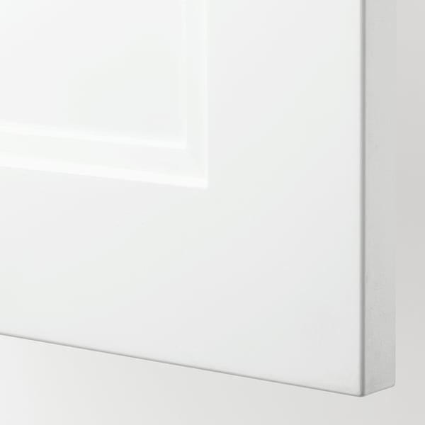 METOD wall cabinet, white/Axstad matt white, 60x40 cm