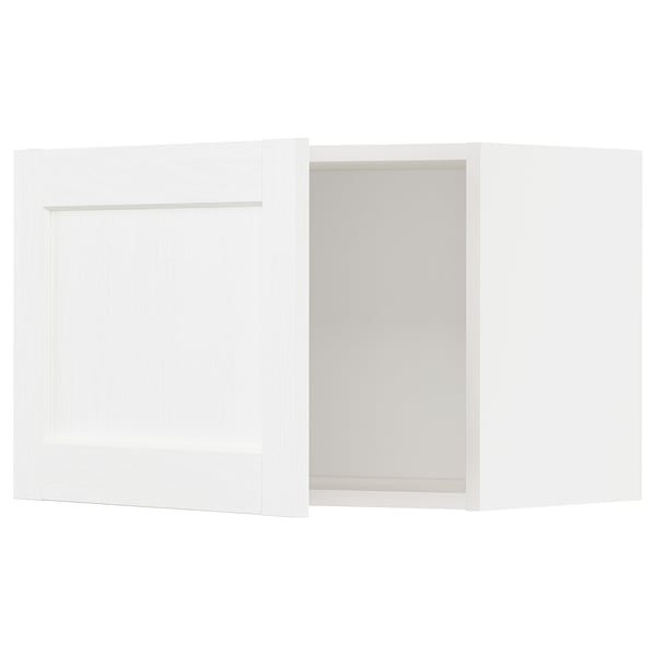 METOD wall cabinet, white Enköping/white wood effect, 60x40 cm