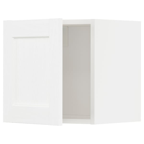 METOD wall cabinet, white Enköping/white wood effect, 40x40 cm