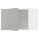 METOD wall cabinet, white/Havstorp light grey, 60x40 cm