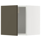 METOD wall cabinet, white/Havstorp brown-beige, 40x40 cm