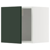 METOD wall cabinet, white/Havstorp deep green, 40x40 cm