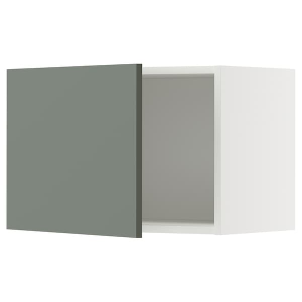 Ikea METOD - Wall cabinet, white/Nickebo matt grey-green, 60x40 cm
